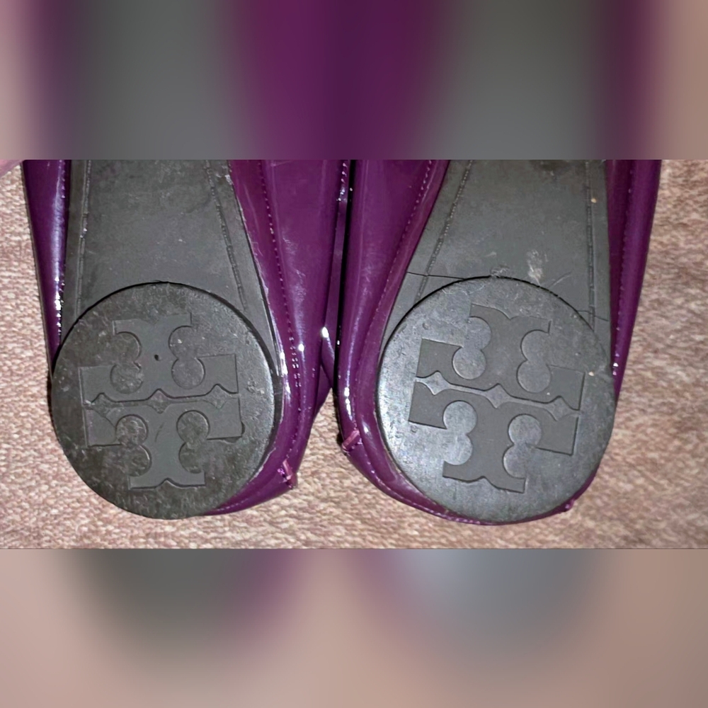 Tory Burch Glossy Purple Flats - Picture 6 of 7